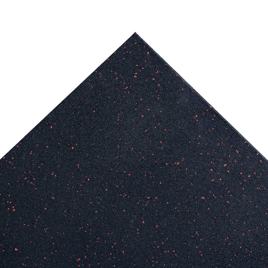 Rubber Gym Flooring - Red Fleck - 15mm Gym Mats