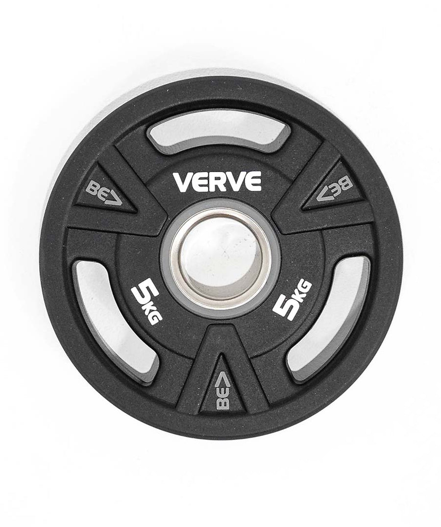 VERVE BE> PU Coated Tri Grip Olympic Plates