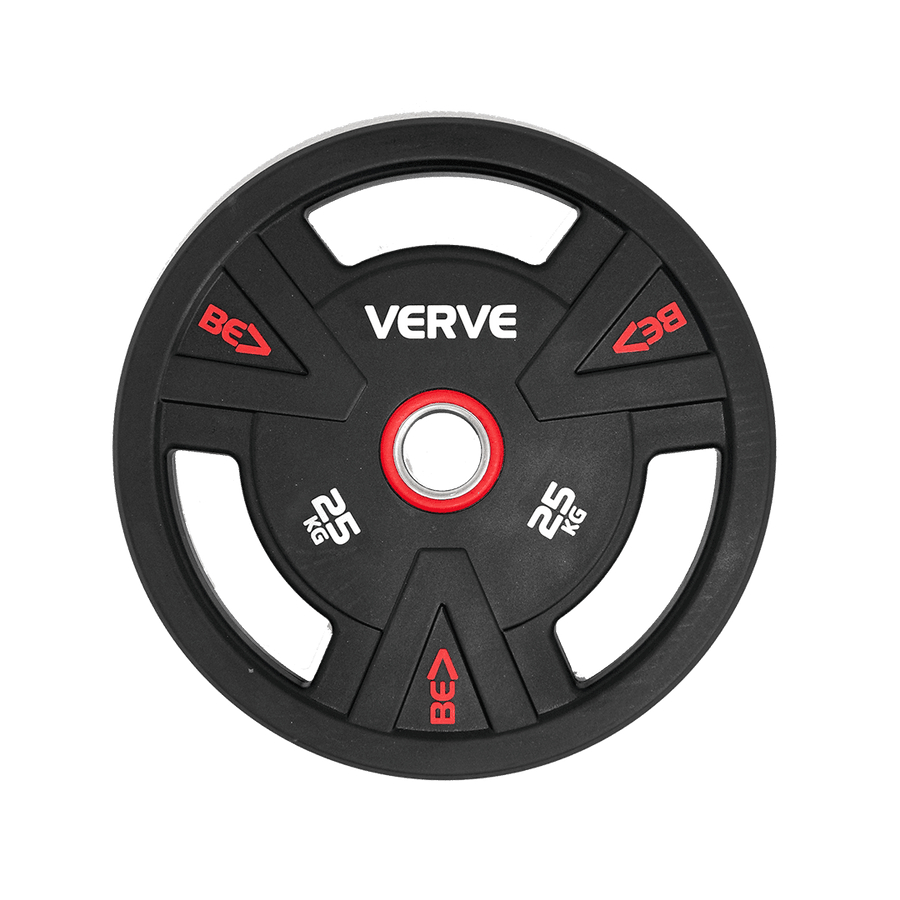 VERVE BE> PU Coated Tri Grip Olympic Plates