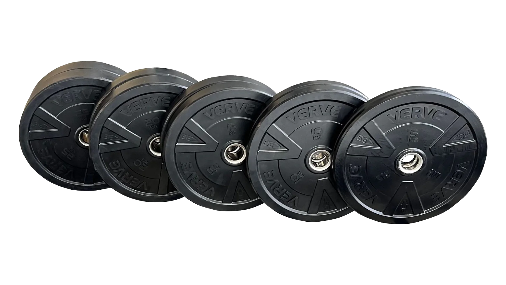 Black Bumper Plate Set 150kg