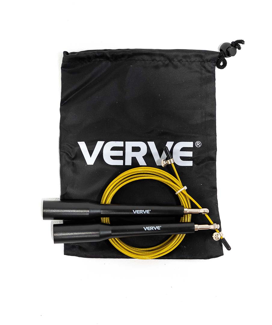 Get in Shape Faster with the VERVE Yellow Cable Jump Rope
