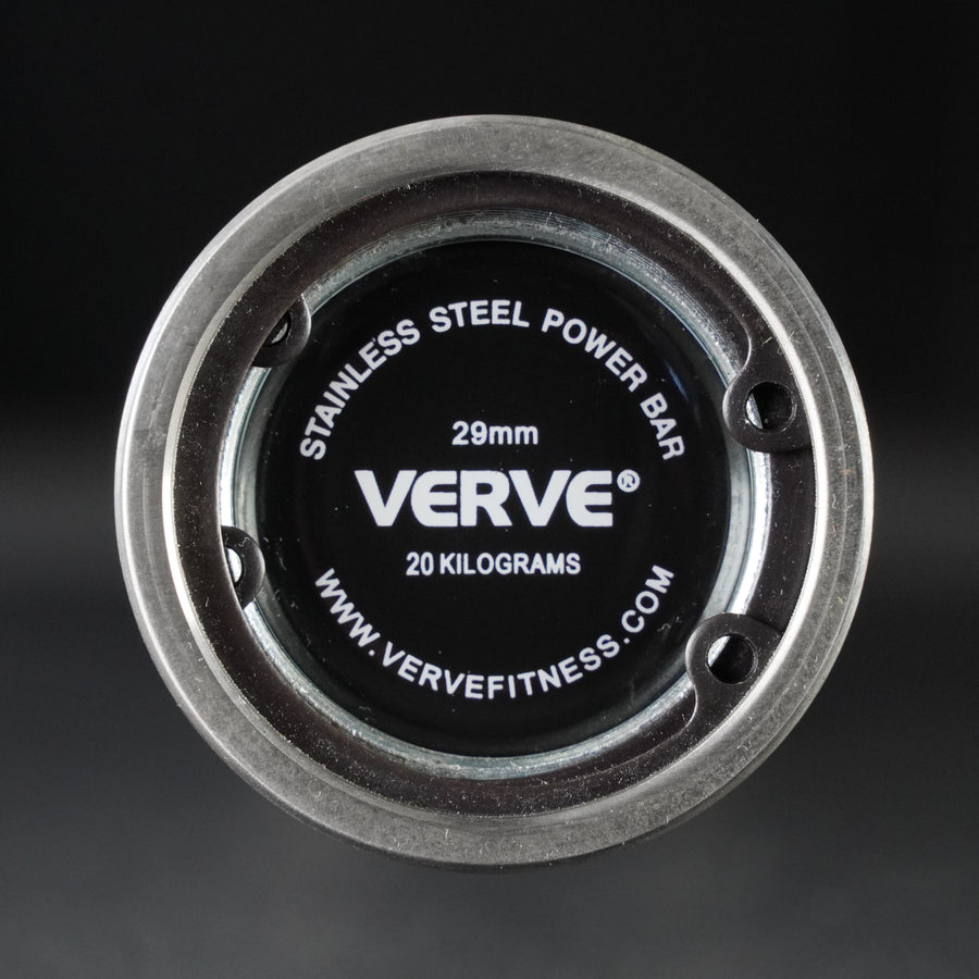 VERVE Stainless Steel Deep Knurl Power Barbell - 20kg