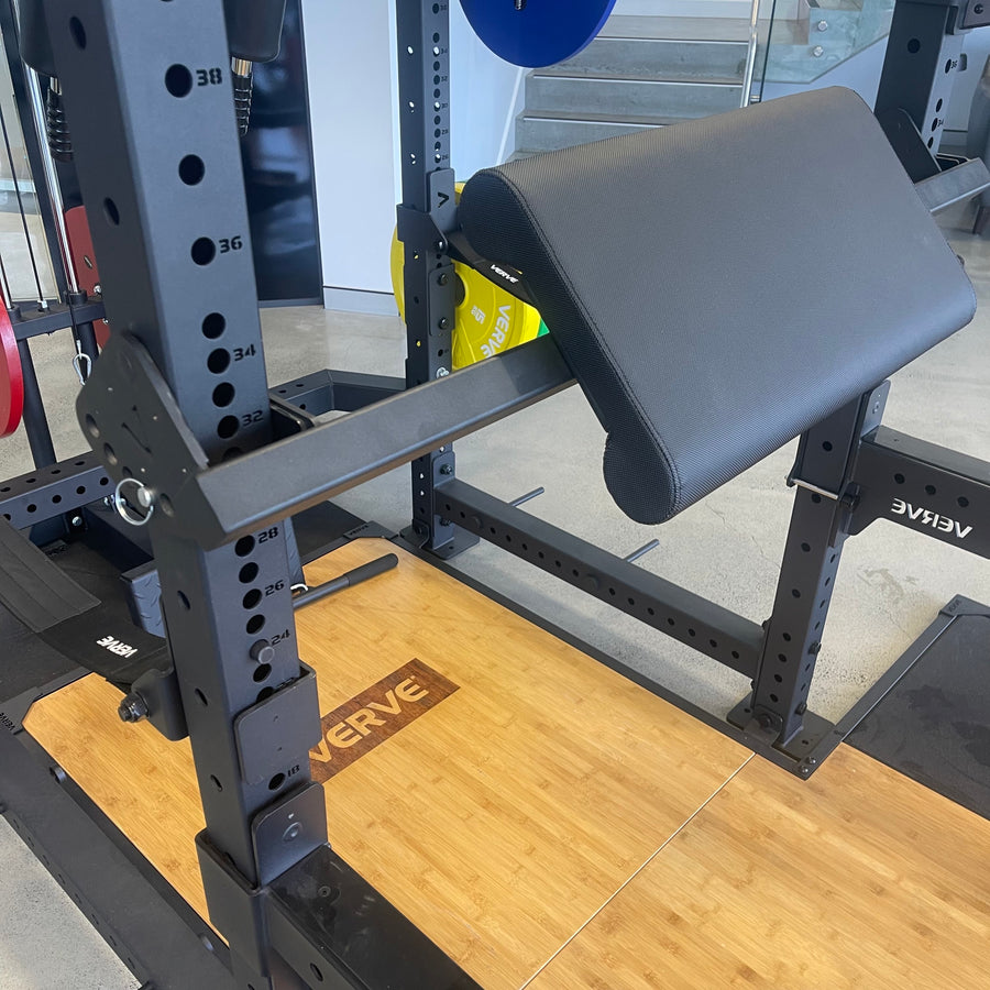 Hip Thruster and Preacher Curl Combo Rack Attachment