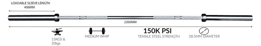 MAVRIK - Olympic Barbell - 20kg