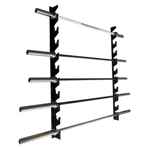VERVE Wall Barbell Holder - 10 Bars Gun Rack Style