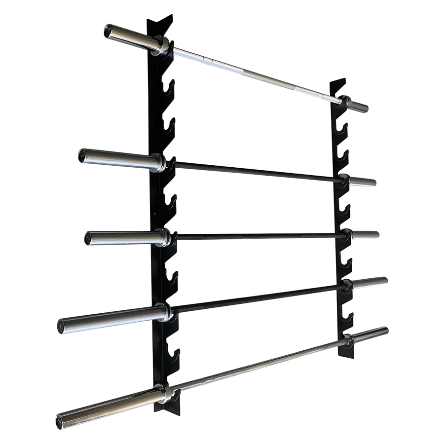 VERVE Wall Barbell Holder - 10 Bars Gun Rack Style