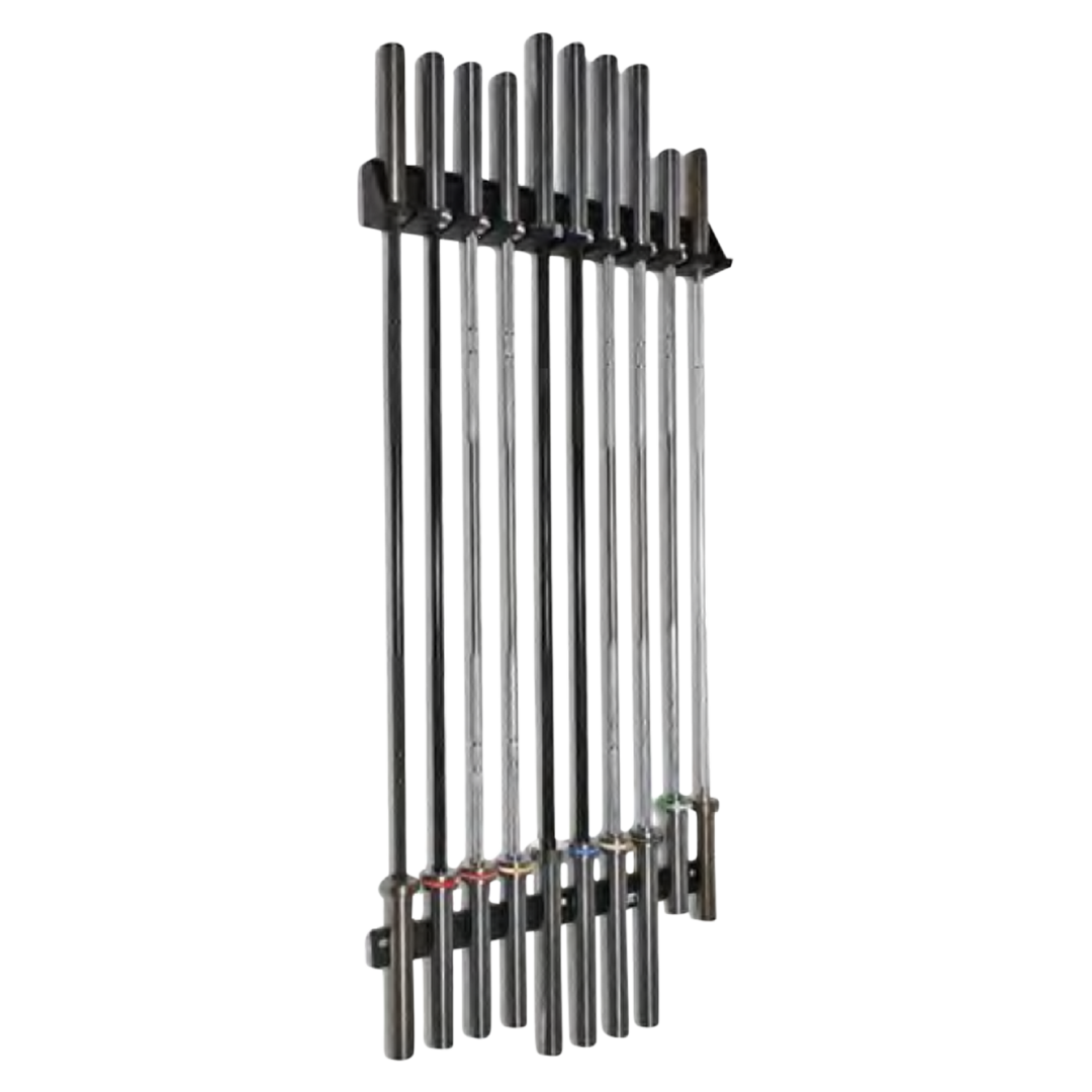 Vertical barbell hanger top