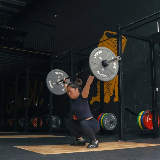 A lifter in a commercial gym fitted out by VERVE